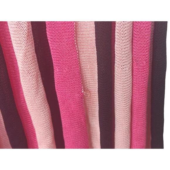 Temperley London Pink Striped Scoop necklin Isabella Knit Dress SZ S - Picture 6 of 15